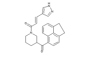 1-[3-(acenaphthene-5-carbonyl)piperidino]-3-(1H-pyrazol-4-yl)prop-2-en-1-one