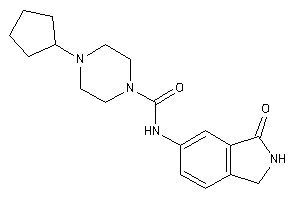 4-cyclopentyl-N-(3-ketoisoindolin-5-yl)piperazine-1-carboxamide