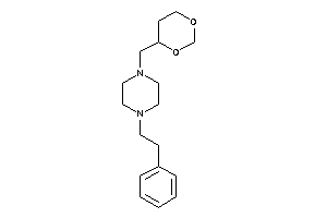 Image of 1-(1,3-dioxan-4-ylmethyl)-4-phenethyl-piperazine