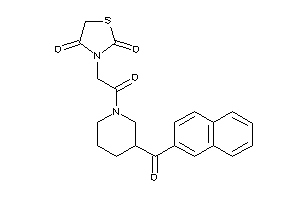 3-[2-keto-2-[3-(2-naphthoyl)piperidino]ethyl]thiazolidine-2,4-quinone