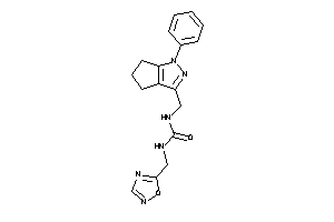 1-(1,2,4-oxadiazol-5-ylmethyl)-3-[(1-phenyl-5,6-dihydro-4H-cyclopenta[c]pyrazol-3-yl)methyl]urea