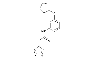 N-[3-(cyclopentoxy)phenyl]-2-(tetrazol-1-yl)acetamide