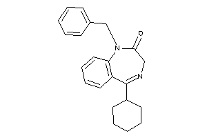 1-benzyl-5-cyclohexyl-3H-1,4-benzodiazepin-2-one