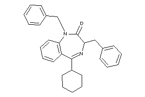 1,3-dibenzyl-5-cyclohexyl-3H-1,4-benzodiazepin-2-one