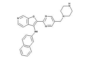 2-naphthyl-[2-[5-(piperazinomethyl)pyrimidin-2-yl]furo[2,3-c]pyridin-3-yl]amine