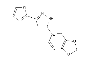 3-(1,3-benzodioxol-5-yl)-5-(2-furyl)-2-pyrazoline