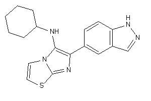 Cyclohexyl-[6-(1H-indazol-5-yl)imidazo[2,1-b]thiazol-5-yl]amine