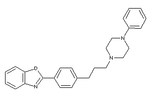 2-[4-[3-(4-phenylpiperazino)propyl]phenyl]-1,3-benzoxazole