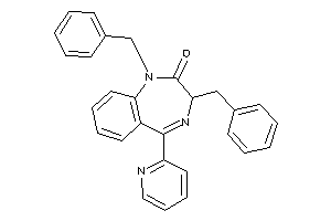 1,3-dibenzyl-5-(2-pyridyl)-3H-1,4-benzodiazepin-2-one