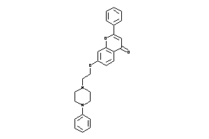 2-phenyl-7-[2-(4-phenylpiperazino)ethoxy]chromone