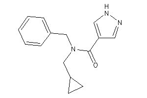 Image of N-benzyl-N-(cyclopropylmethyl)-1H-pyrazole-4-carboxamide