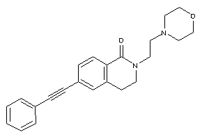 Image of 2-(2-morpholinoethyl)-6-(2-phenylethynyl)-3,4-dihydroisocarbostyril