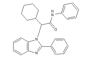 2-cyclohexyl-N-phenyl-2-(2-phenylbenzimidazol-1-yl)acetamide