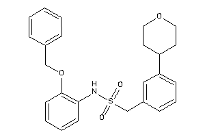 Image of N-(2-benzoxyphenyl)-1-(3-tetrahydropyran-4-ylphenyl)methanesulfonamide
