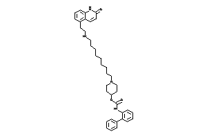 N-(2-phenylphenyl)carbamic Acid [1-[9-[2-(2-keto-1H-quinolin-5-yl)ethylamino]nonyl]-4-piperidyl] Ester