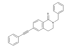 2-benzyl-6-(2-phenylethynyl)-3,4-dihydroisocarbostyril