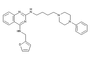 2-furfuryl-[2-[4-(4-phenylpiperazino)butylamino]quinazolin-4-yl]amine
