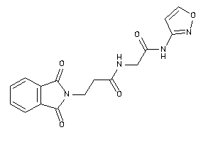 N-[2-(isoxazol-3-ylamino)-2-keto-ethyl]-3-phthalimido-propionamide