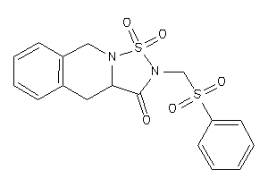 2-(besylmethyl)-1,1-diketo-4,9-dihydro-3aH-[1,2,5]thiadiazolo[2,3-b]isoquinolin-3-one