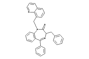 Image of 3-benzyl-5-phenyl-1-(8-quinolylmethyl)-3H-1,4-benzodiazepin-2-one