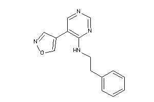 Image of (5-isoxazol-4-ylpyrimidin-4-yl)-phenethyl-amine