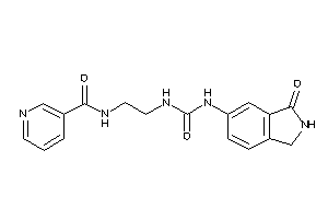 N-[2-[(3-ketoisoindolin-5-yl)carbamoylamino]ethyl]nicotinamide