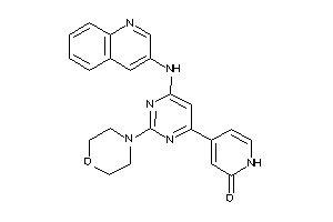 4-[2-morpholino-6-(3-quinolylamino)pyrimidin-4-yl]-2-pyridone