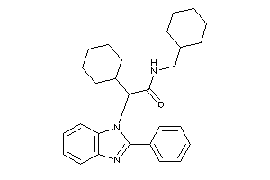 Image of 2-cyclohexyl-N-(cyclohexylmethyl)-2-(2-phenylbenzimidazol-1-yl)acetamide
