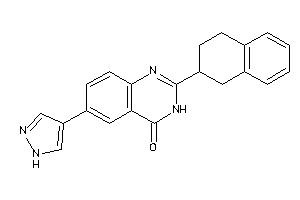 6-(1H-pyrazol-4-yl)-2-tetralin-2-yl-3H-quinazolin-4-one