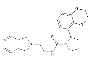 2-(2,3-dihydro-1,4-benzodioxin-5-yl)-N-(2-isoindolin-2-ylethyl)pyrrolidine-1-carboxamide