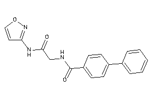 N-[2-(isoxazol-3-ylamino)-2-keto-ethyl]-4-phenyl-benzamide