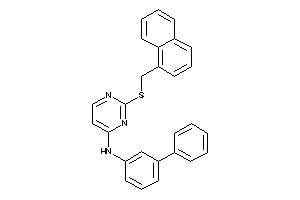 [2-(1-naphthylmethylthio)pyrimidin-4-yl]-(3-phenylphenyl)amine