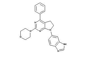 4-[7-(3H-benzimidazol-5-yl)-4-phenyl-5,6-dihydropyrrolo[2,3-d]pyrimidin-2-yl]morpholine