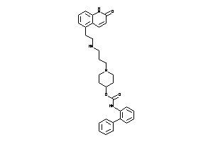 N-(2-phenylphenyl)carbamic Acid [1-[3-[2-(2-keto-1H-quinolin-5-yl)ethylamino]propyl]-4-piperidyl] Ester