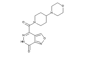 Image of 4-(4-morpholinopiperidine-1-carbonyl)-6H-isoxazolo[3,4-d]pyridazin-7-one
