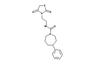 N-[2-(2,4-diketothiazolidin-3-yl)ethyl]-4-phenyl-azepane-1-carboxamide