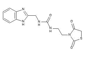 1-(1H-benzimidazol-2-ylmethyl)-3-[2-(2,4-diketothiazolidin-3-yl)ethyl]urea