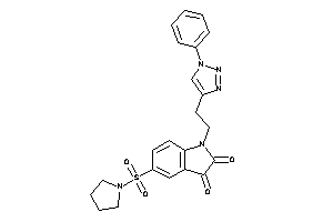 1-[2-(1-phenyltriazol-4-yl)ethyl]-5-pyrrolidinosulfonyl-isatin