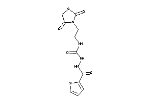 1-[2-(2,4-diketothiazolidin-3-yl)ethyl]-3-(2-thenoylamino)urea
