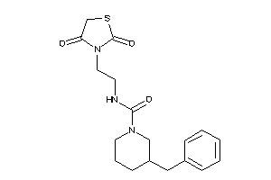 3-benzyl-N-[2-(2,4-diketothiazolidin-3-yl)ethyl]piperidine-1-carboxamide