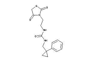 1-[2-(2,4-diketothiazolidin-3-yl)ethyl]-3-[(1-phenylcyclopropyl)methyl]urea