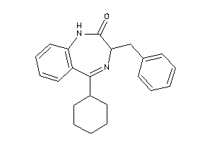 3-benzyl-5-cyclohexyl-1,3-dihydro-1,4-benzodiazepin-2-one