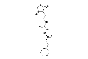 1-(3-cyclohexylpropanoylamino)-3-[2-(2,4-diketothiazolidin-3-yl)ethyl]urea