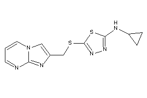 Cyclopropyl-[5-(imidazo[1,2-a]pyrimidin-2-ylmethylthio)-1,3,4-thiadiazol-2-yl]amine