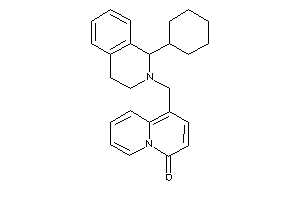 Image of 1-[(1-cyclohexyl-3,4-dihydro-1H-isoquinolin-2-yl)methyl]quinolizin-4-one