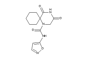 N-isoxazol-5-yl-3,5-diketo-1,4-diazaspiro[5.5]undecane-1-carboxamide