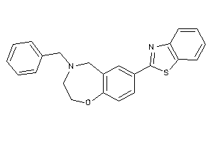 Image of 7-(1,3-benzothiazol-2-yl)-4-benzyl-3,5-dihydro-2H-1,4-benzoxazepine