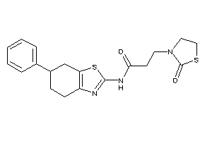 3-(2-ketothiazolidin-3-yl)-N-(6-phenyl-4,5,6,7-tetrahydro-1,3-benzothiazol-2-yl)propionamide