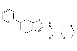 N-(6-phenyl-4,5,6,7-tetrahydro-1,3-benzothiazol-2-yl)-1,4-dioxane-2-carboxamide