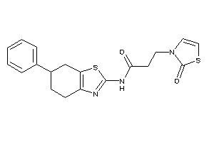 3-(2-keto-4-thiazolin-3-yl)-N-(6-phenyl-4,5,6,7-tetrahydro-1,3-benzothiazol-2-yl)propionamide